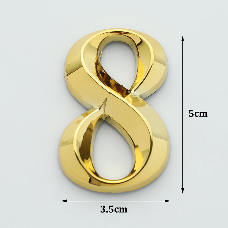 1 Pc Creative Gold Door Number - đánh giá và giá Interior Design Quotes