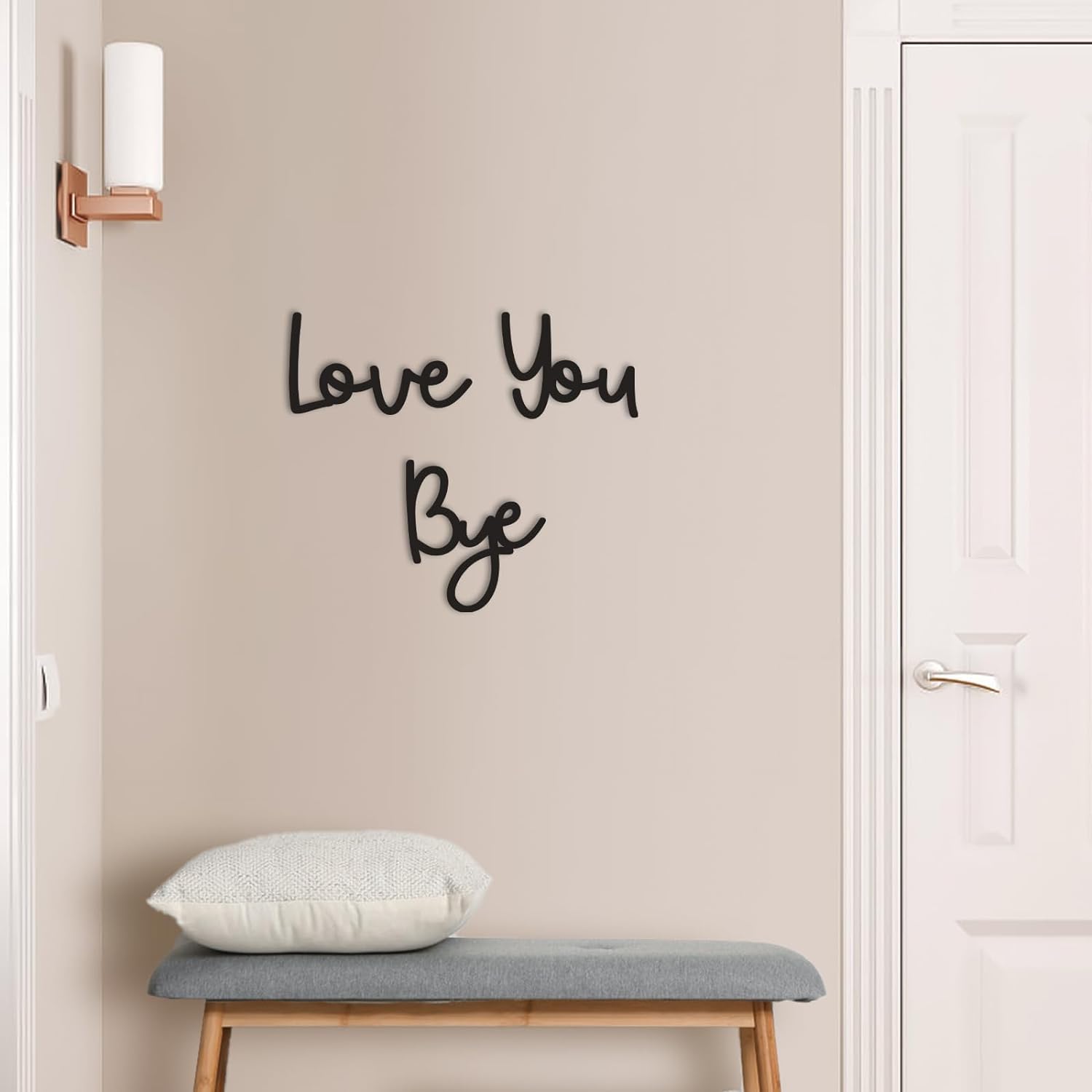 Love You Bye Wood Sign Home De - đánh giá và giá Interior Design Quotes