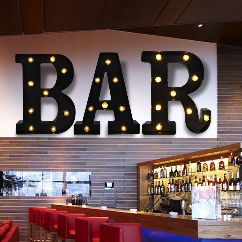22cm Led Light Letters Black A - đánh giá và giá Interior Design Quotes