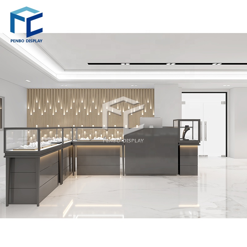 custom.Jewelry Showcase Retail - đánh giá và giá Interior Design Retail